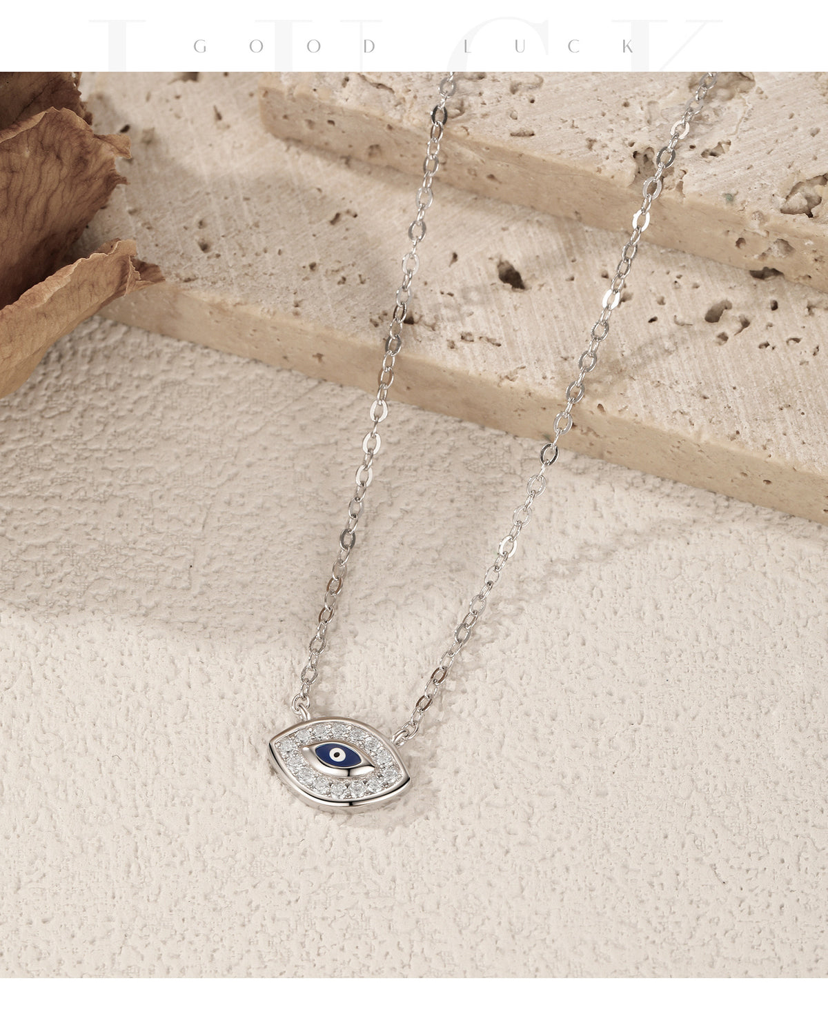 925 Sterling Silver Creative Eye Necklace