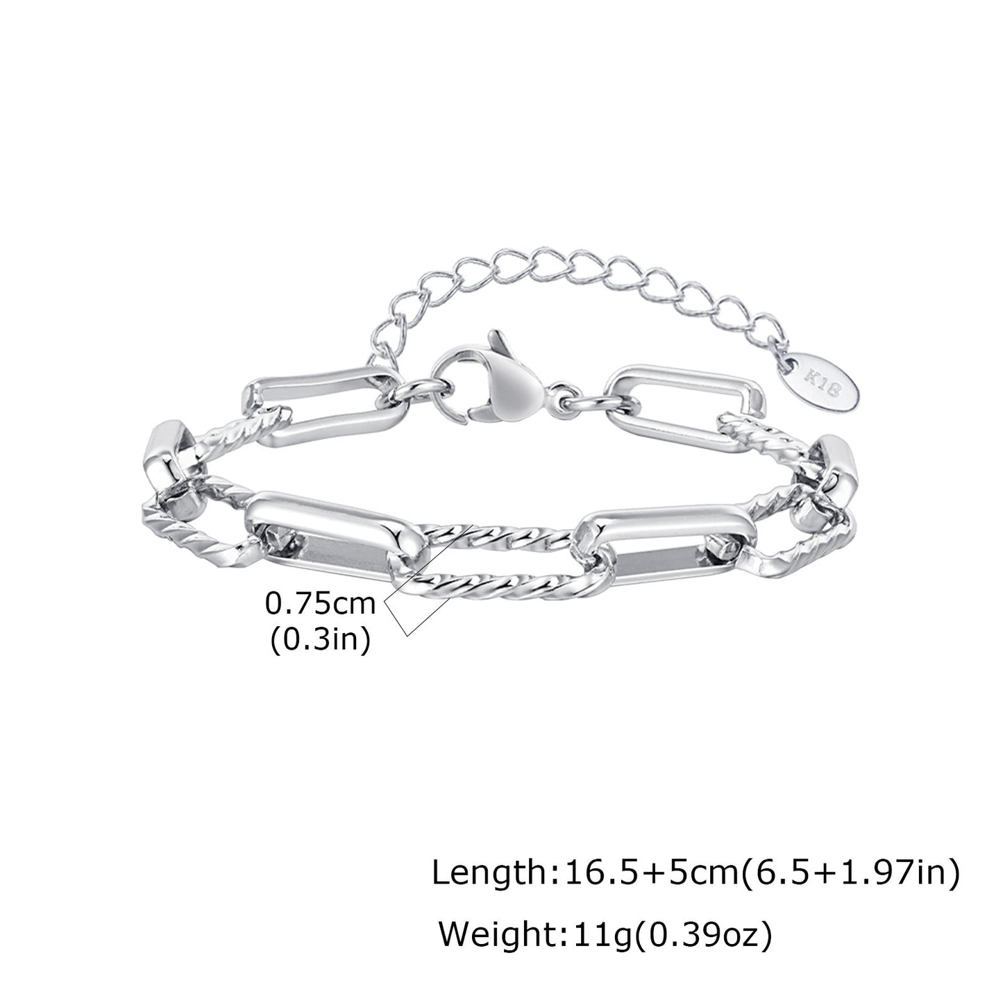 Stainless Steel Chain Bracelet Handmade For Men Planderful