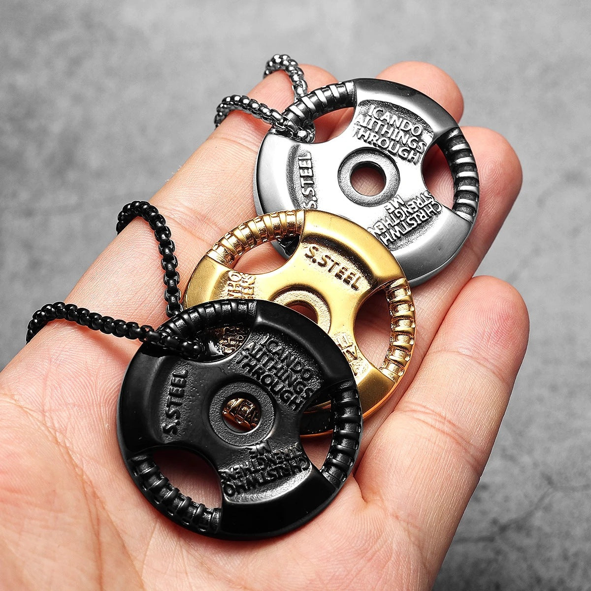 1. Planderful Titanium Steel Necklace Pendant For Men Everyday Genie Giftable Jewelry