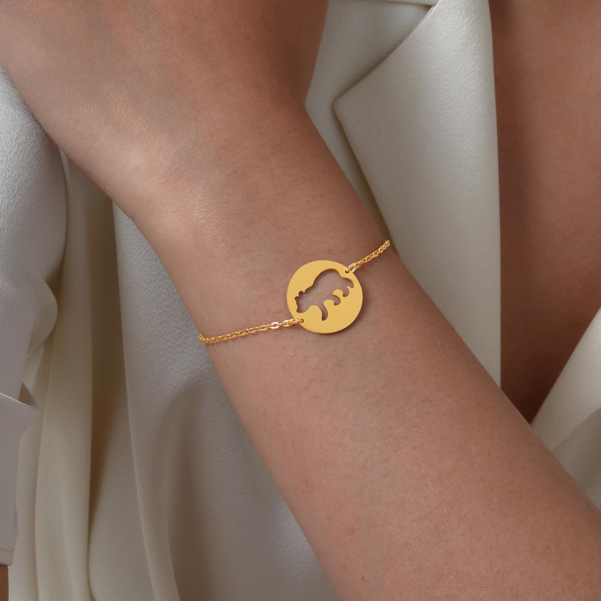 Gold-Plated Stainless Steel Bracelet