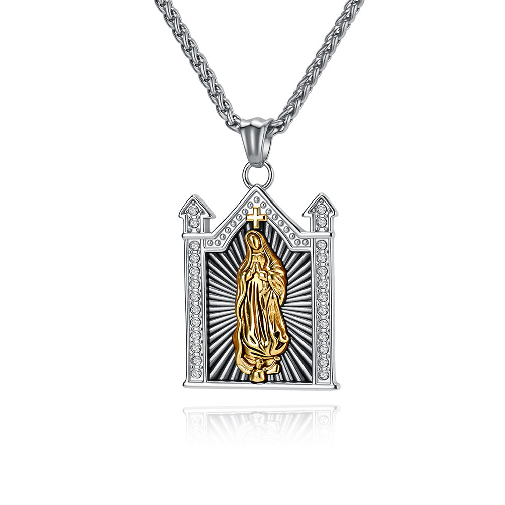 Gothic Zircon Pendant — Three Finishes