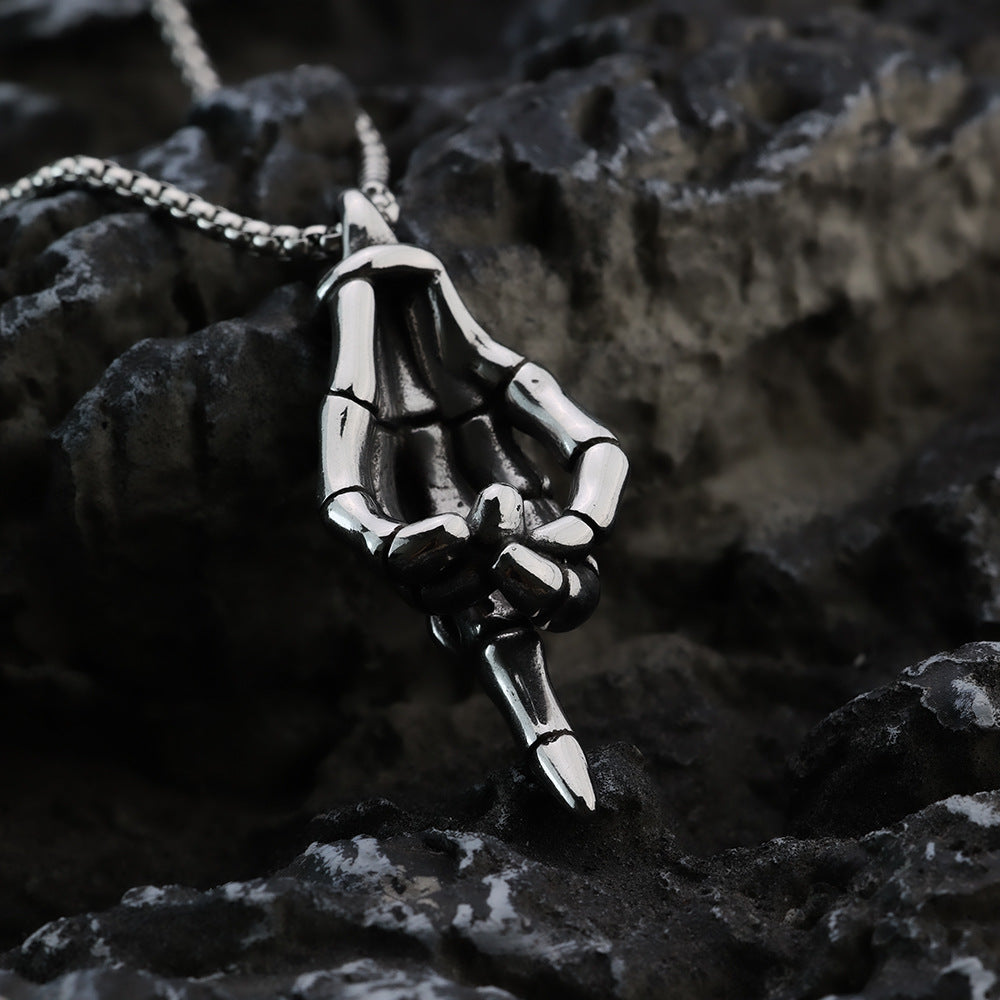 European And American Retro Stainless Steel Men's Pendant Necklace