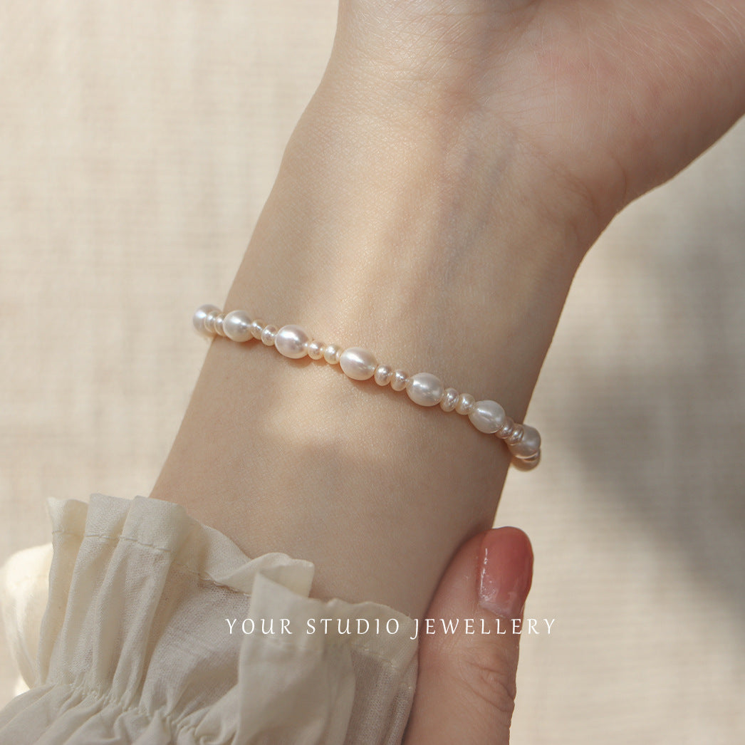 Pearl Camellia Stretch Bracelet