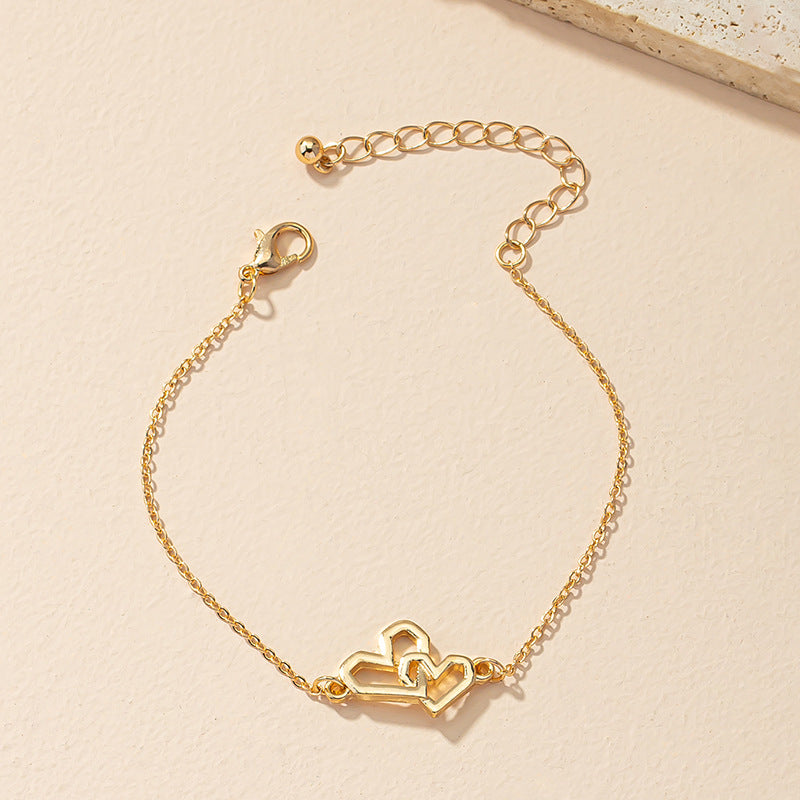 Niche Design Love Bracelet with Simple Splicing Aesthetic