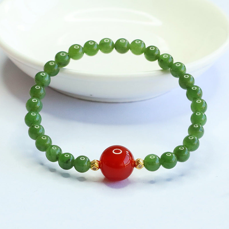 Hetian Jasper & Agate Bracelet