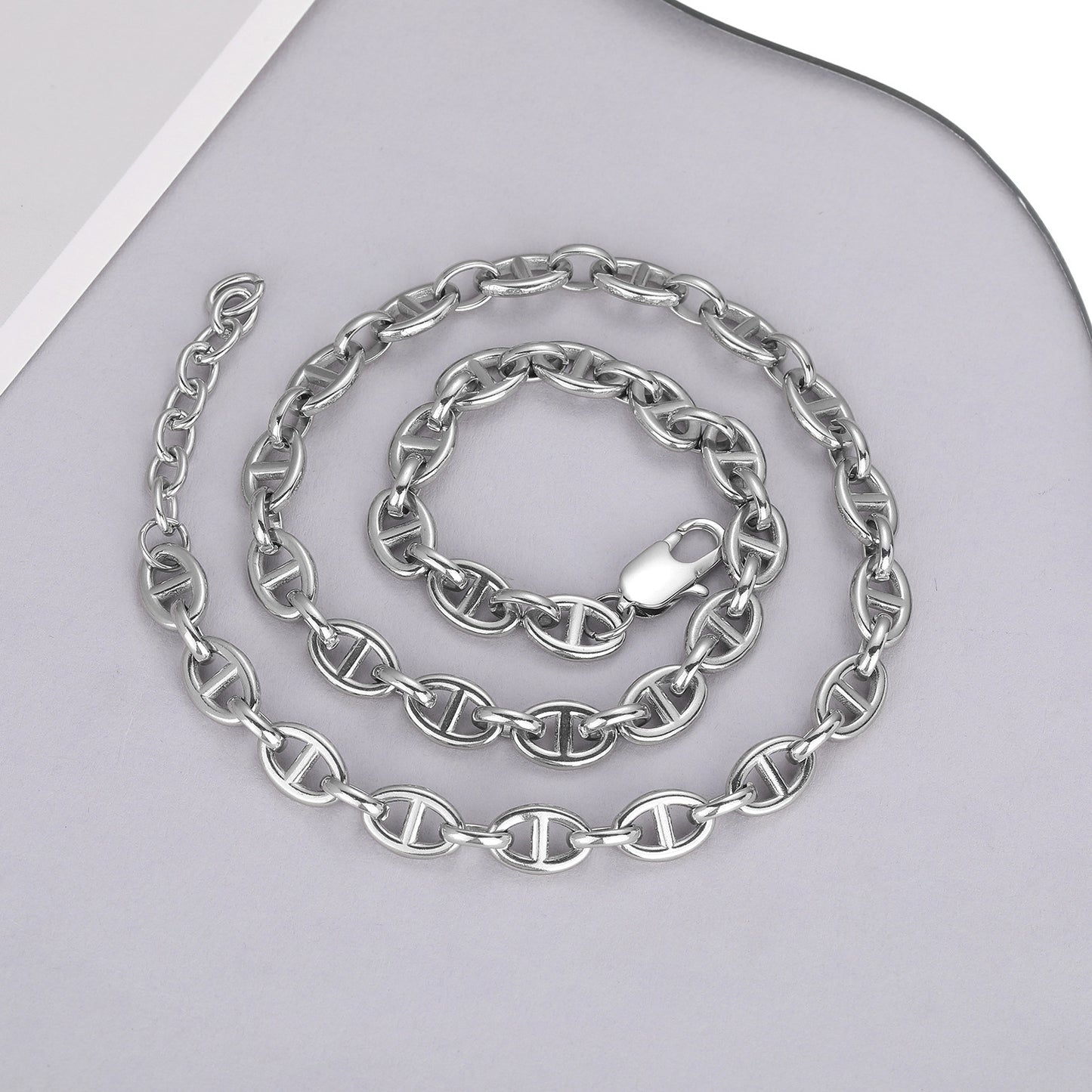 Planderful Jewelry Everyday Genie Stainless Steel Bracelet Set Two Piece Minimalist Elegance