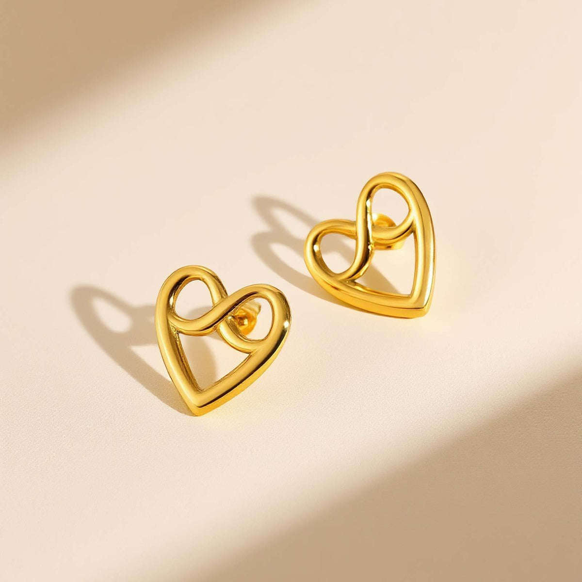 Stainless Steel Heart Earrings