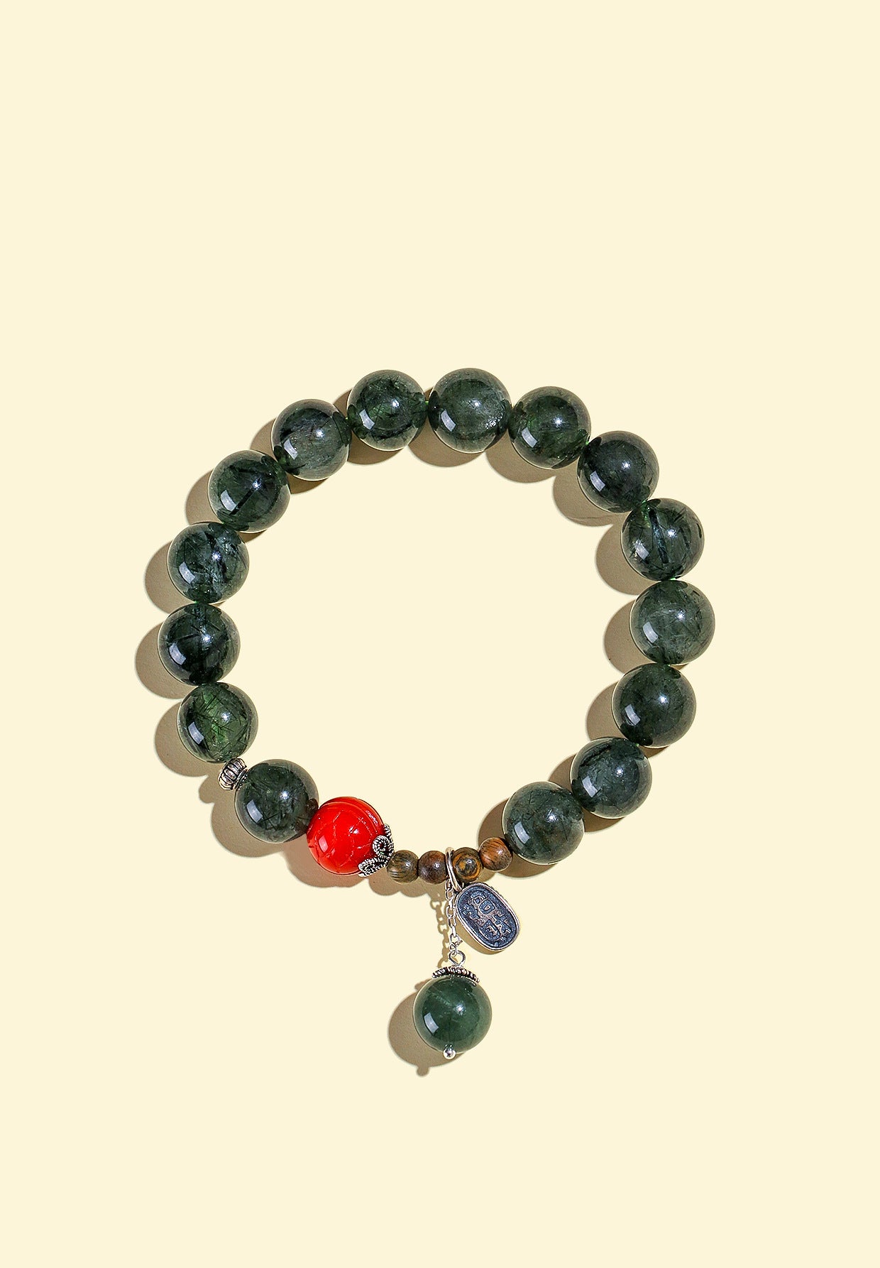 Planderful Fortune's Favor Bracelet – Elegant Natural Crystal and Sandalwood Design