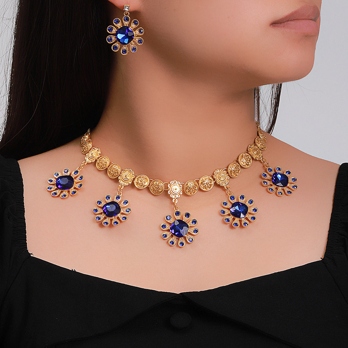 Exotic Desert Oasis Gemstone Necklace Set