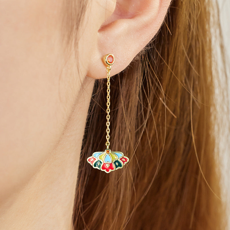 Original Cold Enamel Drop Glaze Women's Butterfly Earrings