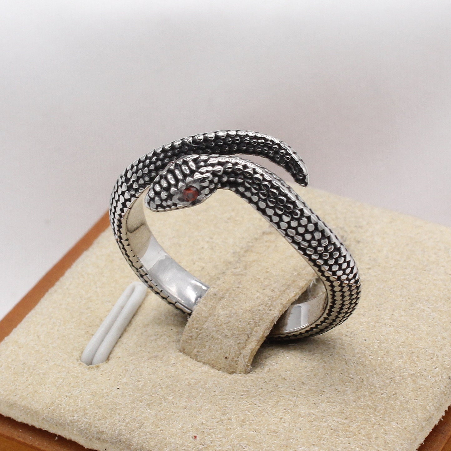 Planderful Jewelry Snake Ring Titanium Steel