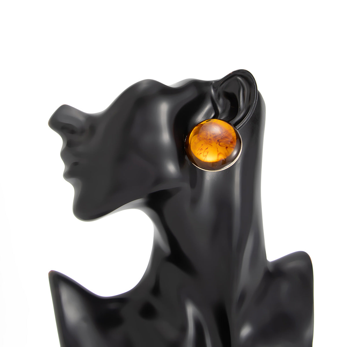 Planderful Vienna Verve Medieval Style Elegant Geometric Stone Stud Earrings For Women