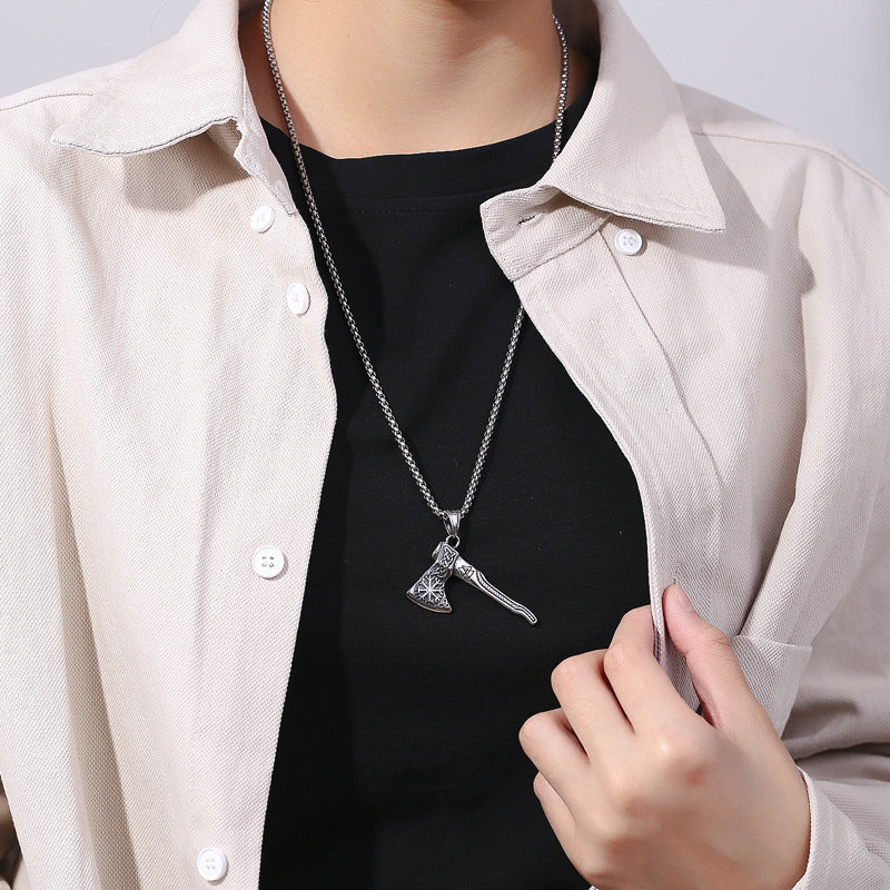 Steel Necklace - Vintage Men's