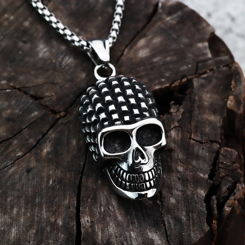 Vintage Skull Stainless Steel Men's Pendant Necklace