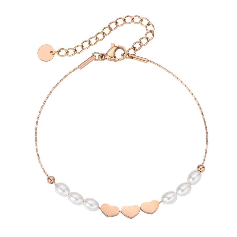 Love Pendant Bracelet For Women Planderful Durable Stainless Steel Minimalist Jewelry Gift