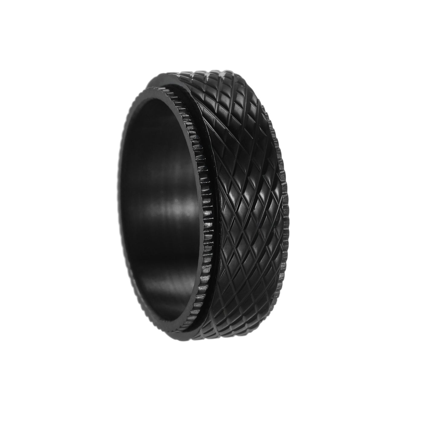 Planderful Titanium Steel Ring For Men Punk Style Collection