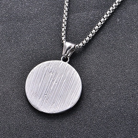 Planderful Bear Pendant Necklace Unisex Nordic Mythology Titanium Steel Bear Paw Motif Rugged Protection