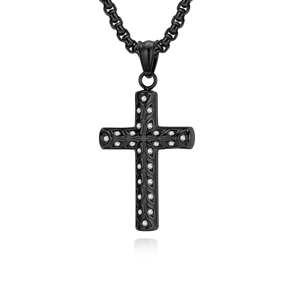 Stainless Steel Cross Vintage Necklace