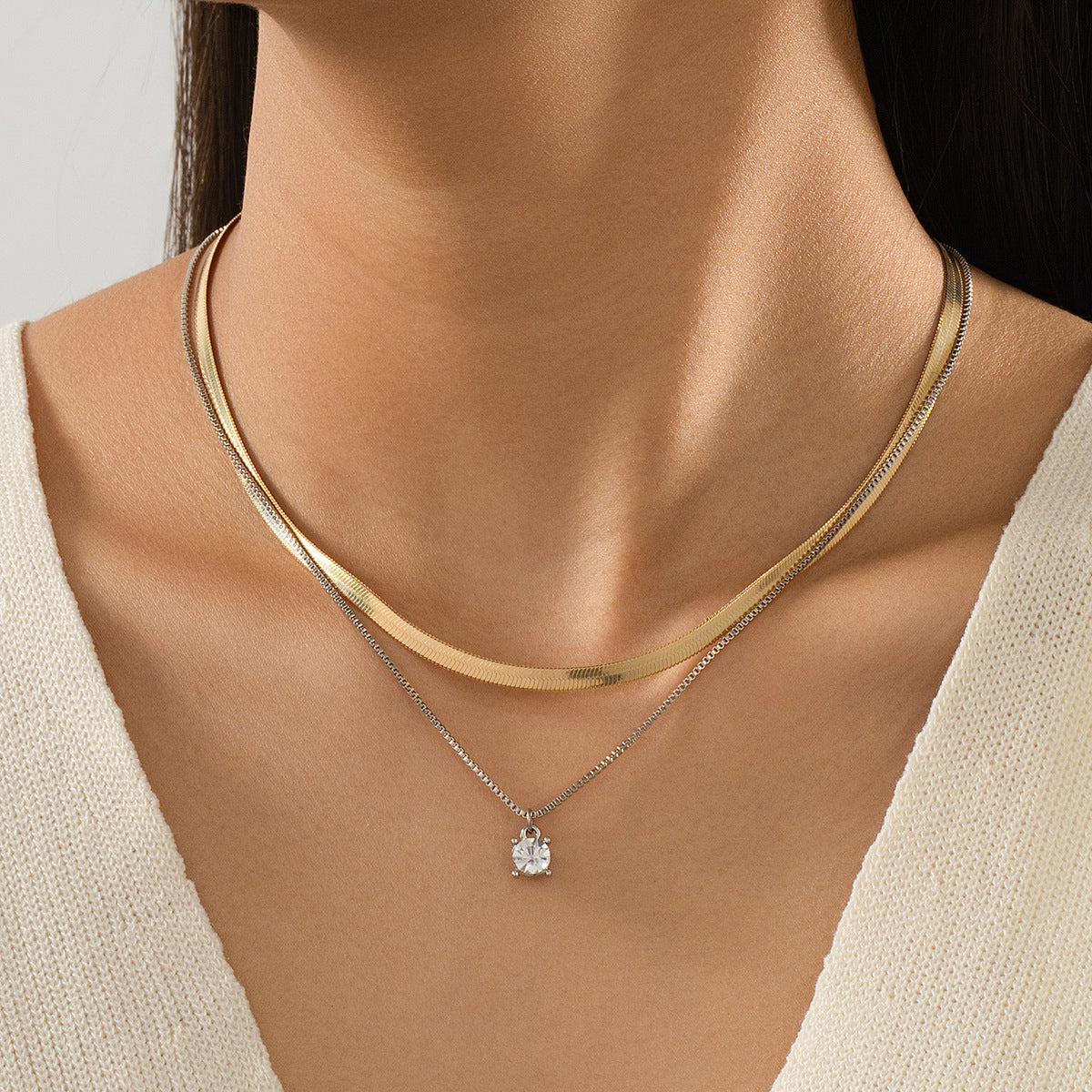 Planderful Vienna Verve Necklace – Exquisite Multi-Layer Design for Versatile Daily Wear