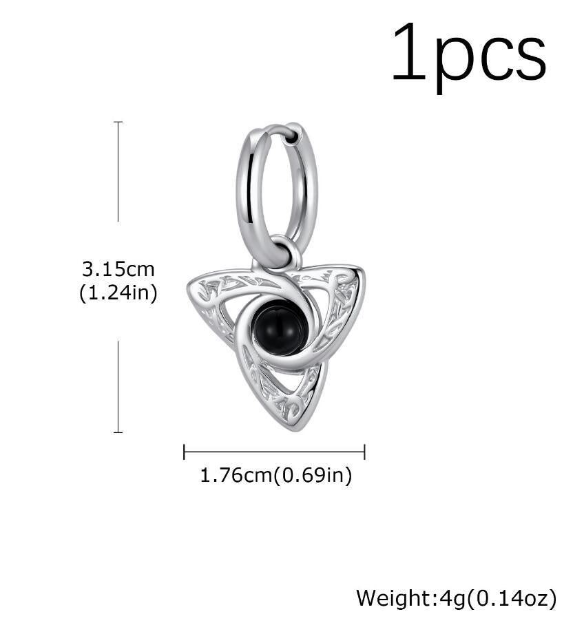 Natural Stone Single Earrings — Five Stone Options