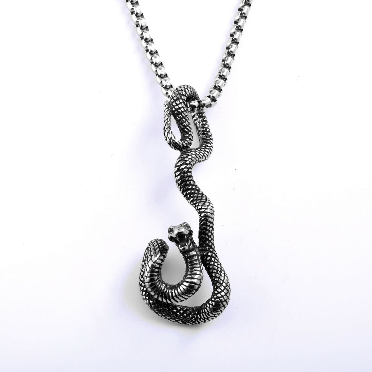 Punk Evil Eye Stainless Steel Pendant Necklace