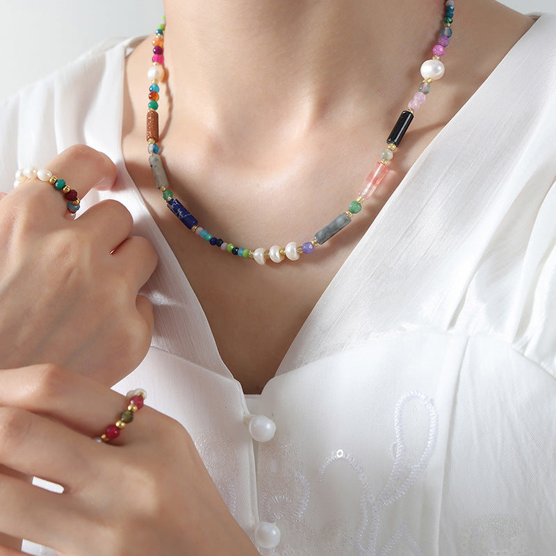 Luxurious Handcrafted Freshwater Pearl Necklace in Classic Renaissance Style