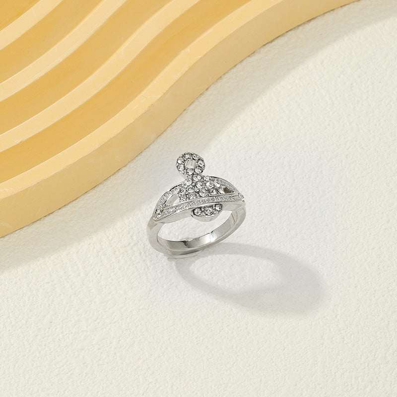 Fashionable Metal Planet Ring with Unique Design and Wholesale Option