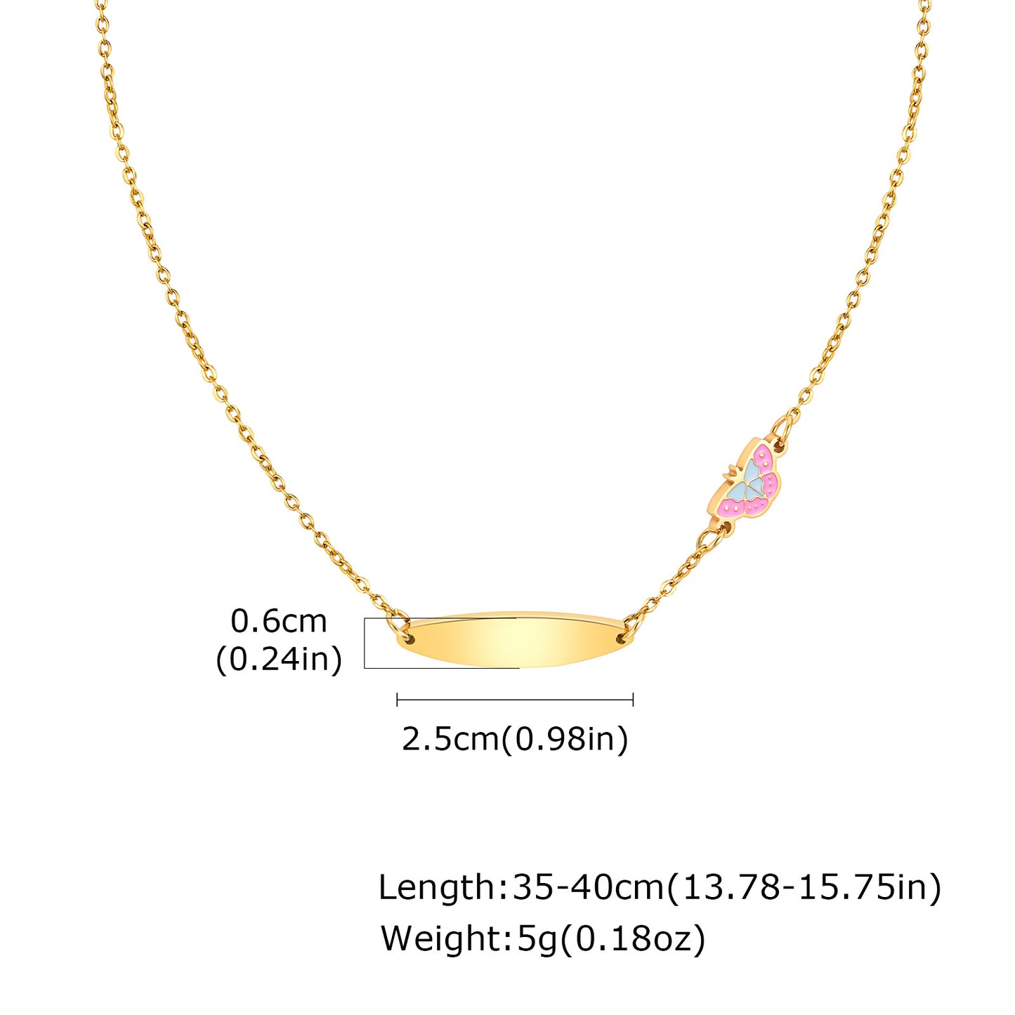 Set Jewelry Stainless Steel Epoxy Butterfly Stud Earrings Set