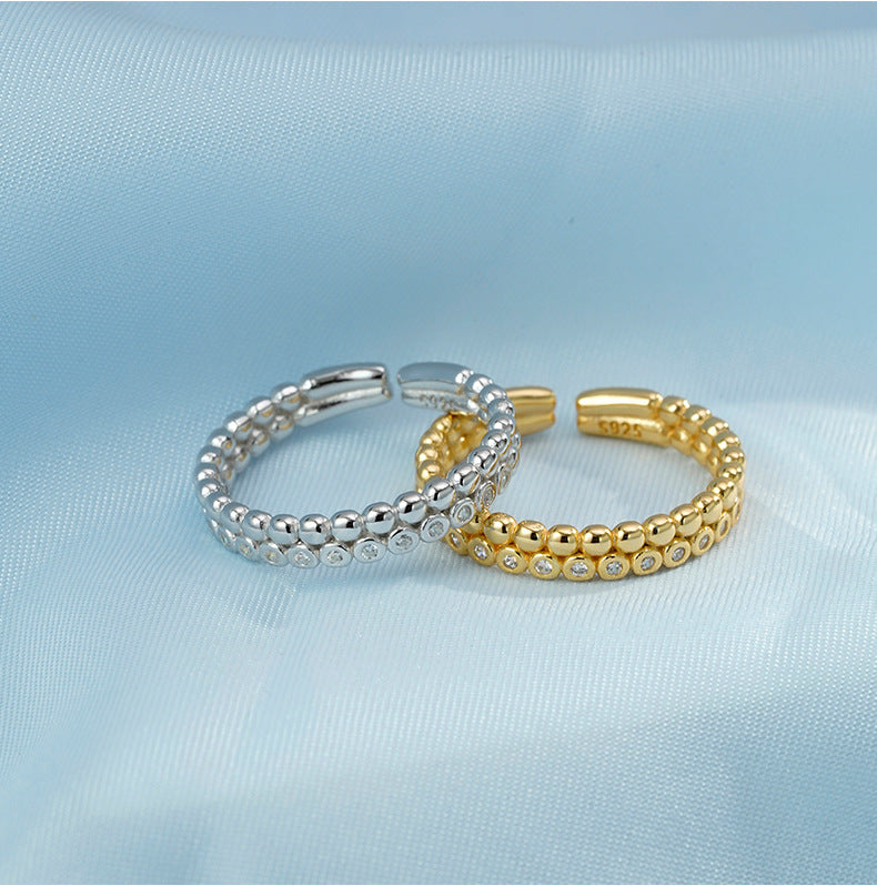 Ring Cold Wind European American Cross-Border S925 Silver Ring