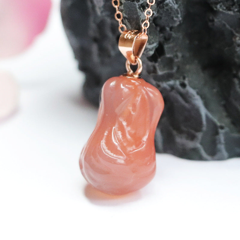 Yanyuan Agate Cabbage 925 Silver Pendant — No Chain
