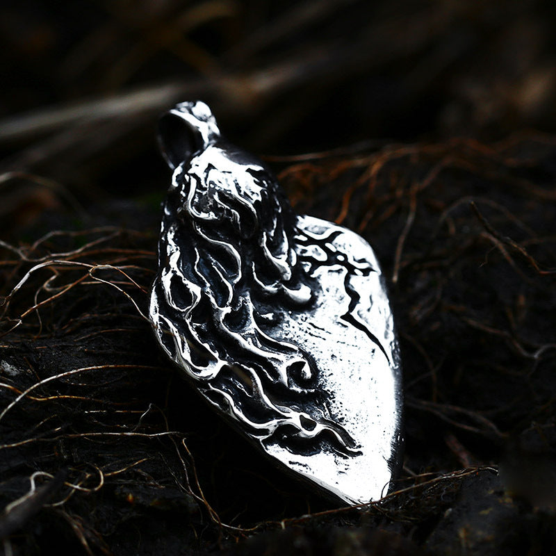 Titanium Steel Skull Pendant for Men - Bold Punk Style Jewelry