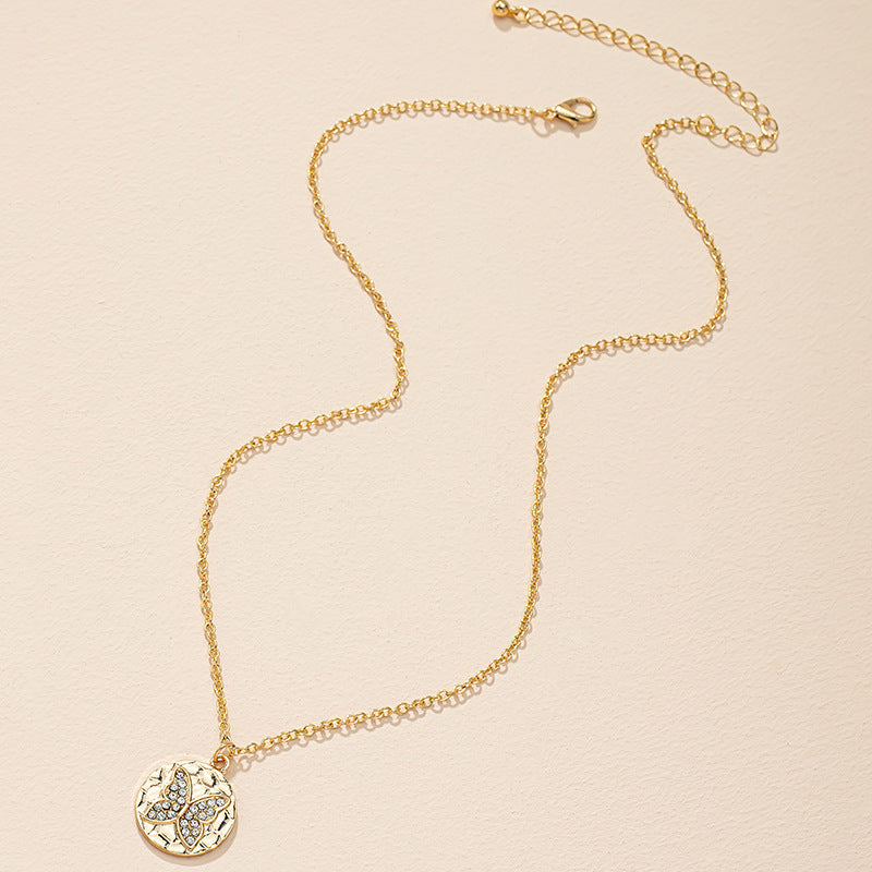 Butterfly Charm Necklace with Minimalist Design