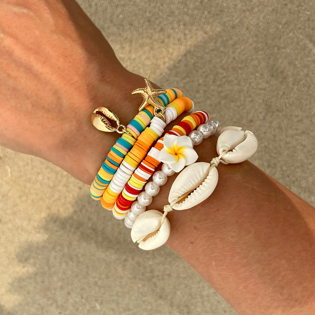 Planderful Vienna Verve Bracelet Set – Bohemian Beaded Flower Design