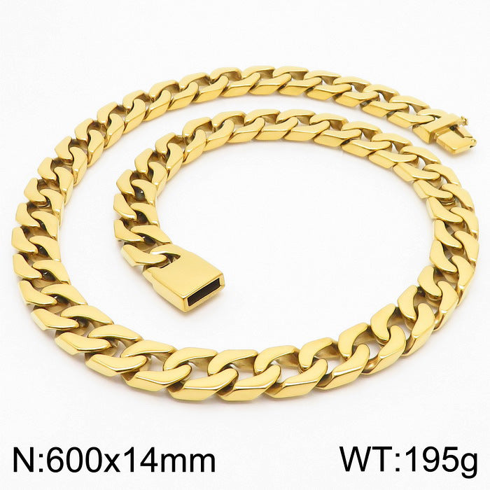 Stainless Steel Chain, Simple Atmosphere Titanium Steel Men's Necklace
