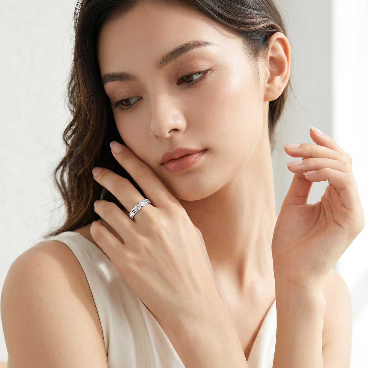Minimalist S925 Sterling Silver Women's Ring