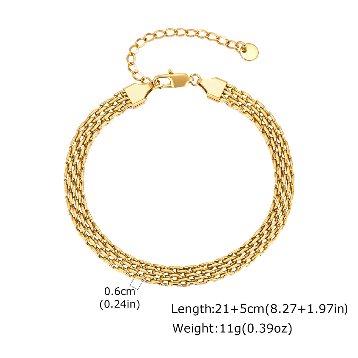 Vintage Stainless Steel Anklet
