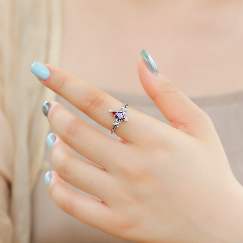 Planderful Jewelry Alexandrite Ring Sterling Silver