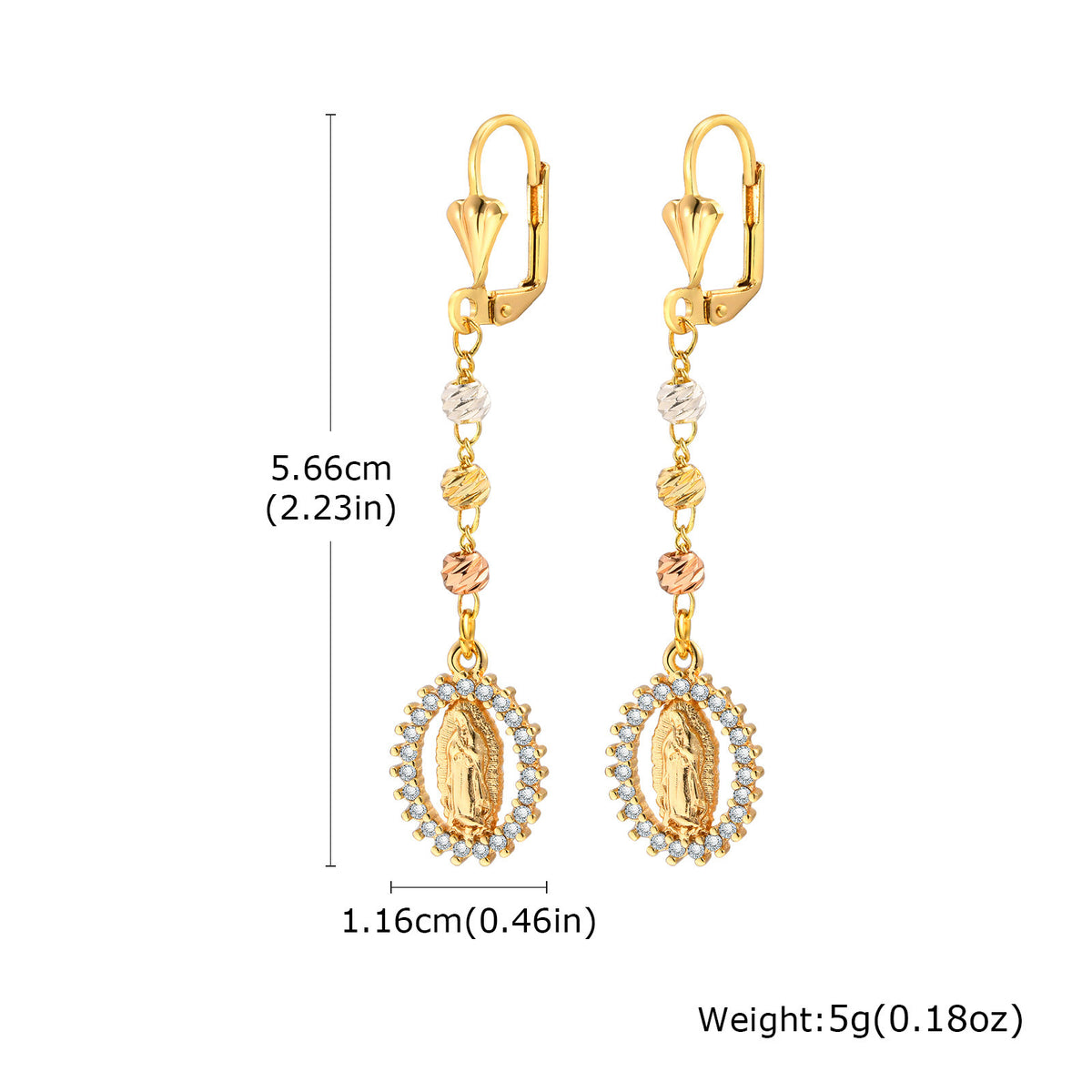 Zircon Floral Earrings