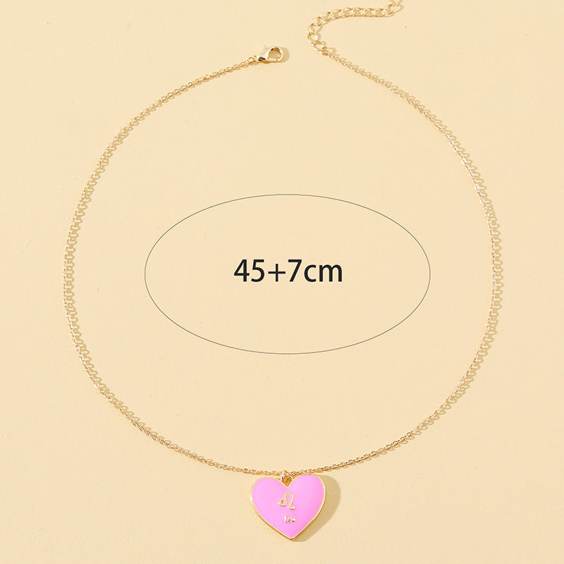 Leo Constellation Drop Glaze Necklace - Europe and America's Favorite Jewelry