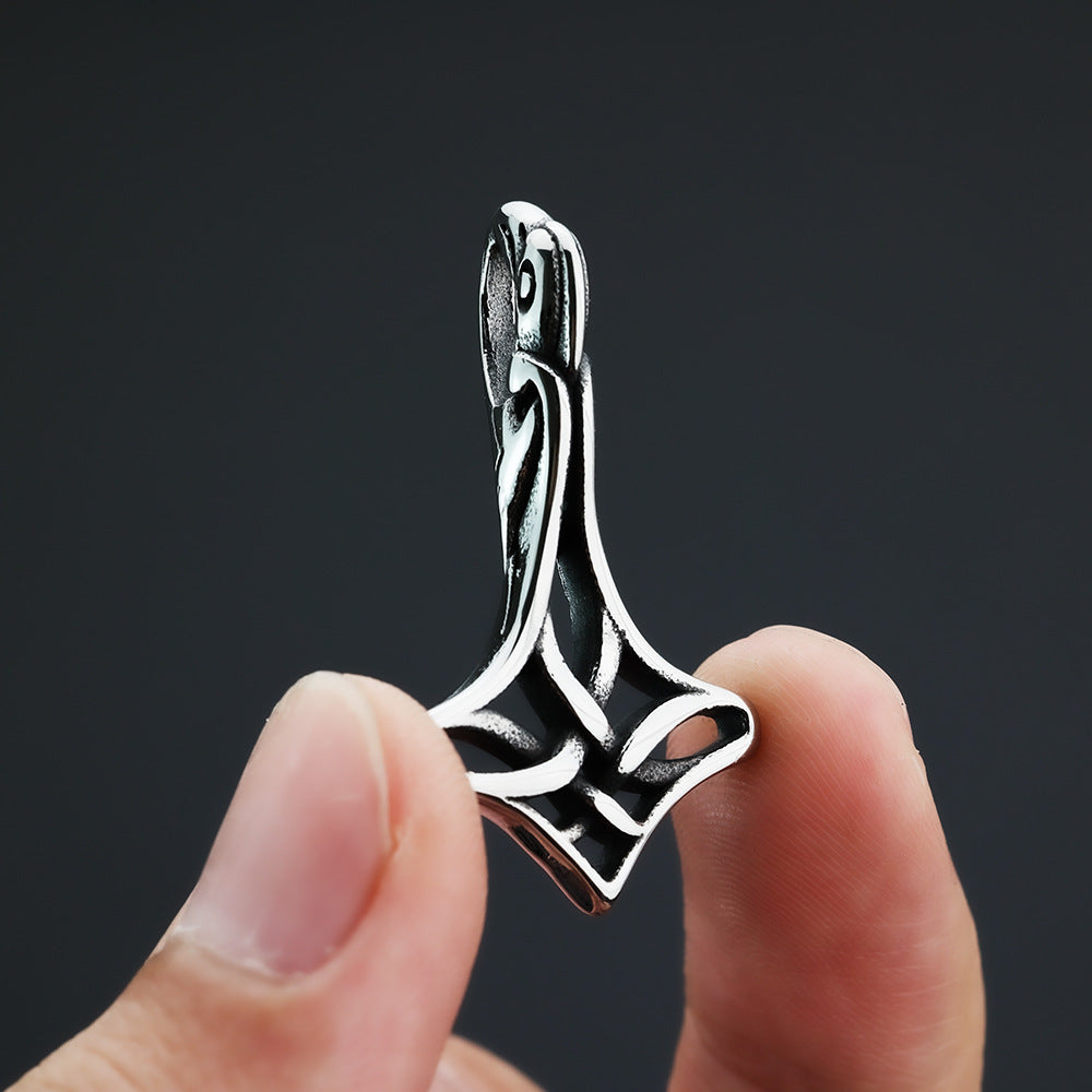European And American Retro Men's Stainless Steel Viking Necklace