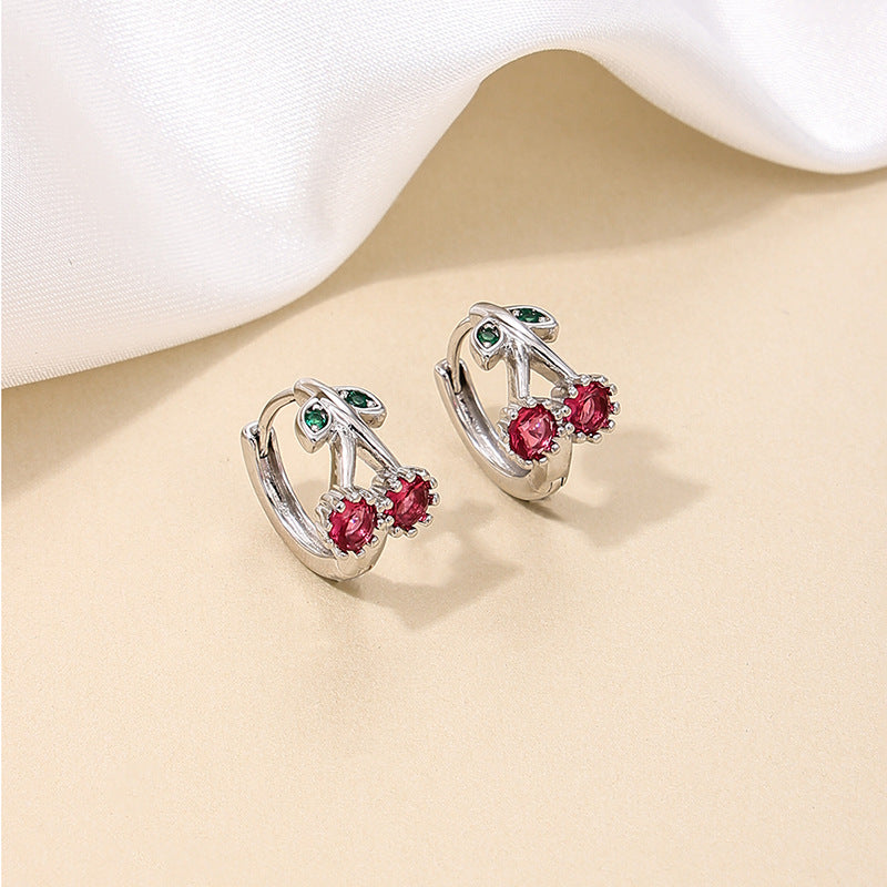Chic Bow Cherry Earrings in Vienna Verve Collection