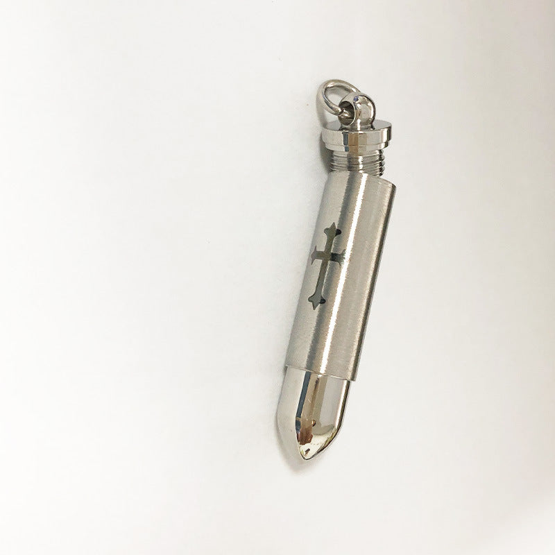 Men's Jewelry Stainless Steel Pendant Titanium Steel Bullet