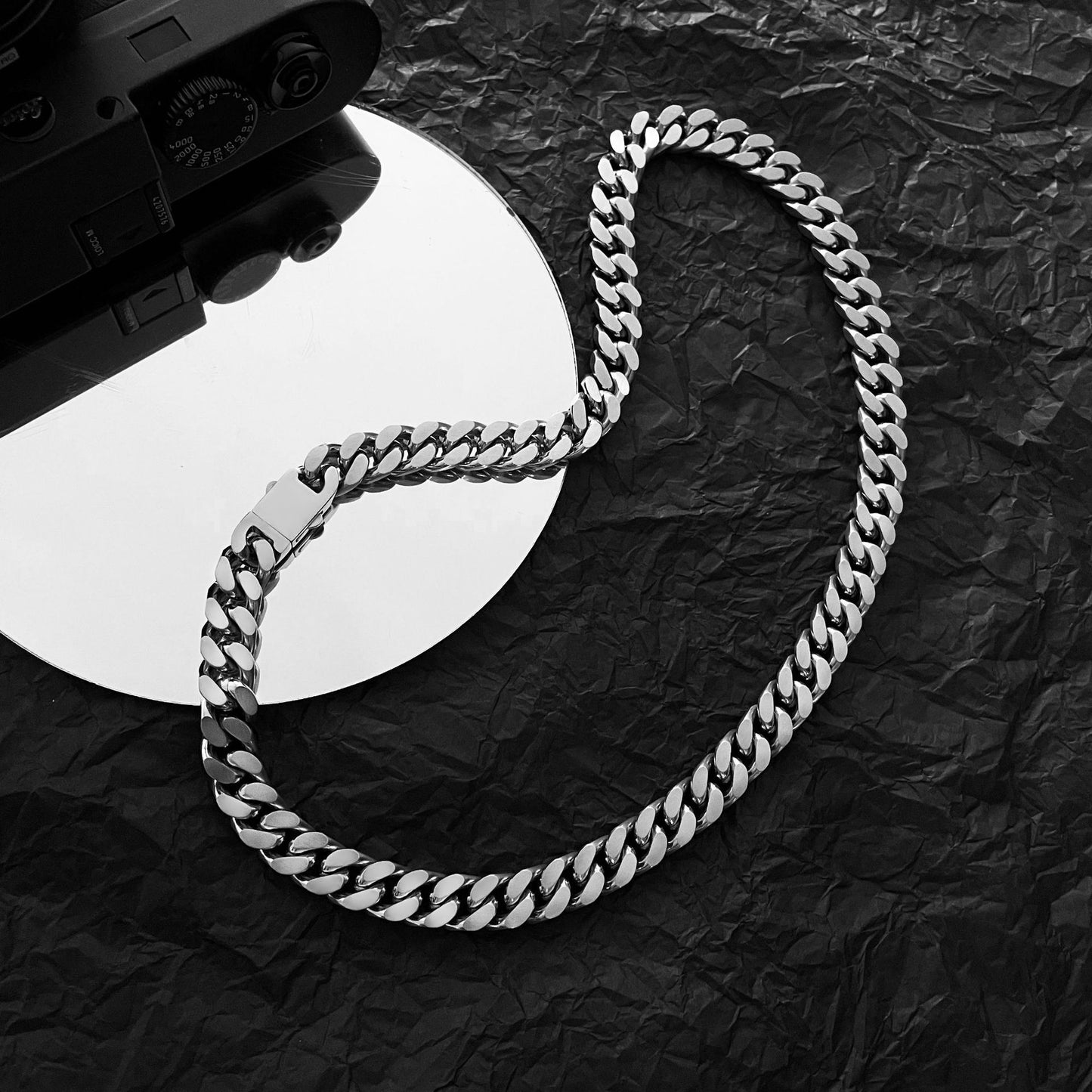 Planderful Jewelry Stainless Steel Cuban Link Necklace For Men Premium Hip Hop Style Accessory