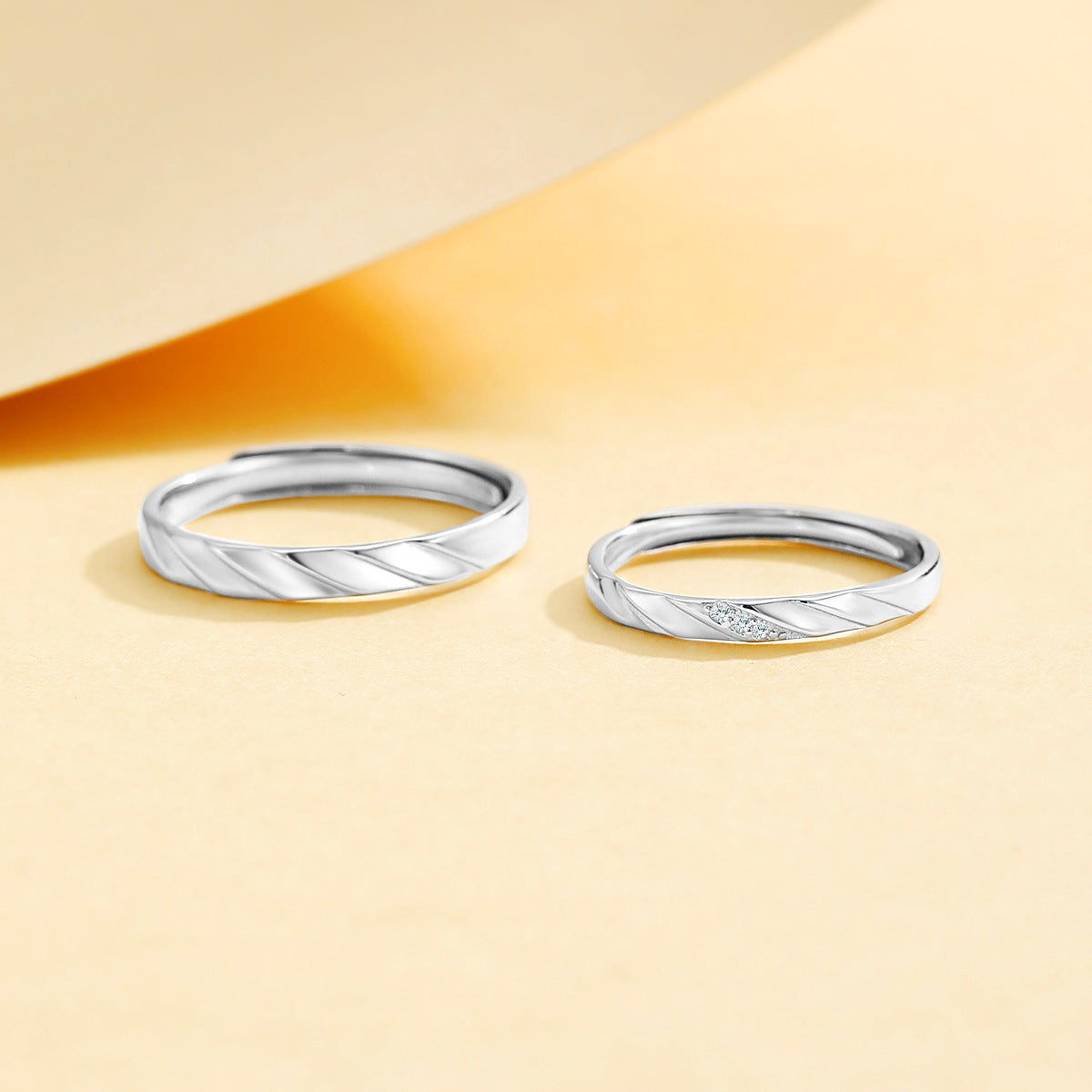 Planderful Jewelry Love Cycle Ring S925 Sterling Silver Adjustable Circle Ring For Valentines Day Gift