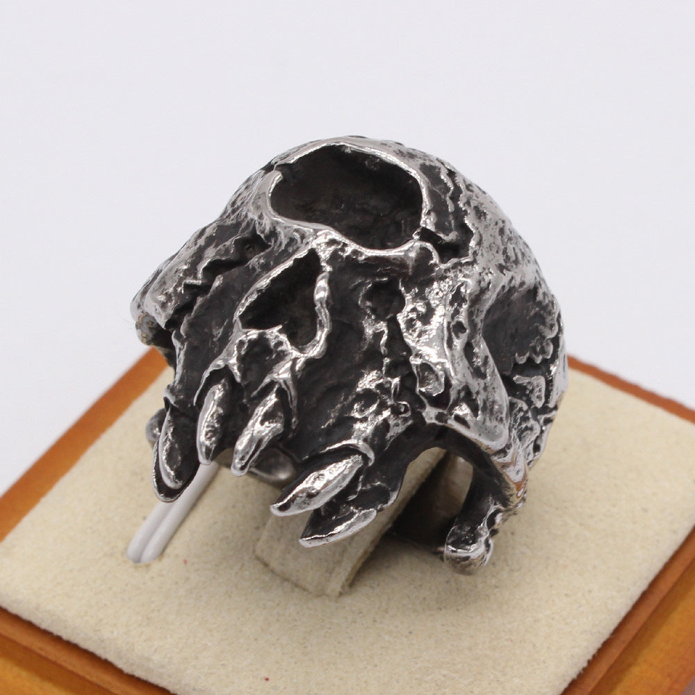Animal Fang Skull Titanium Steel Ring