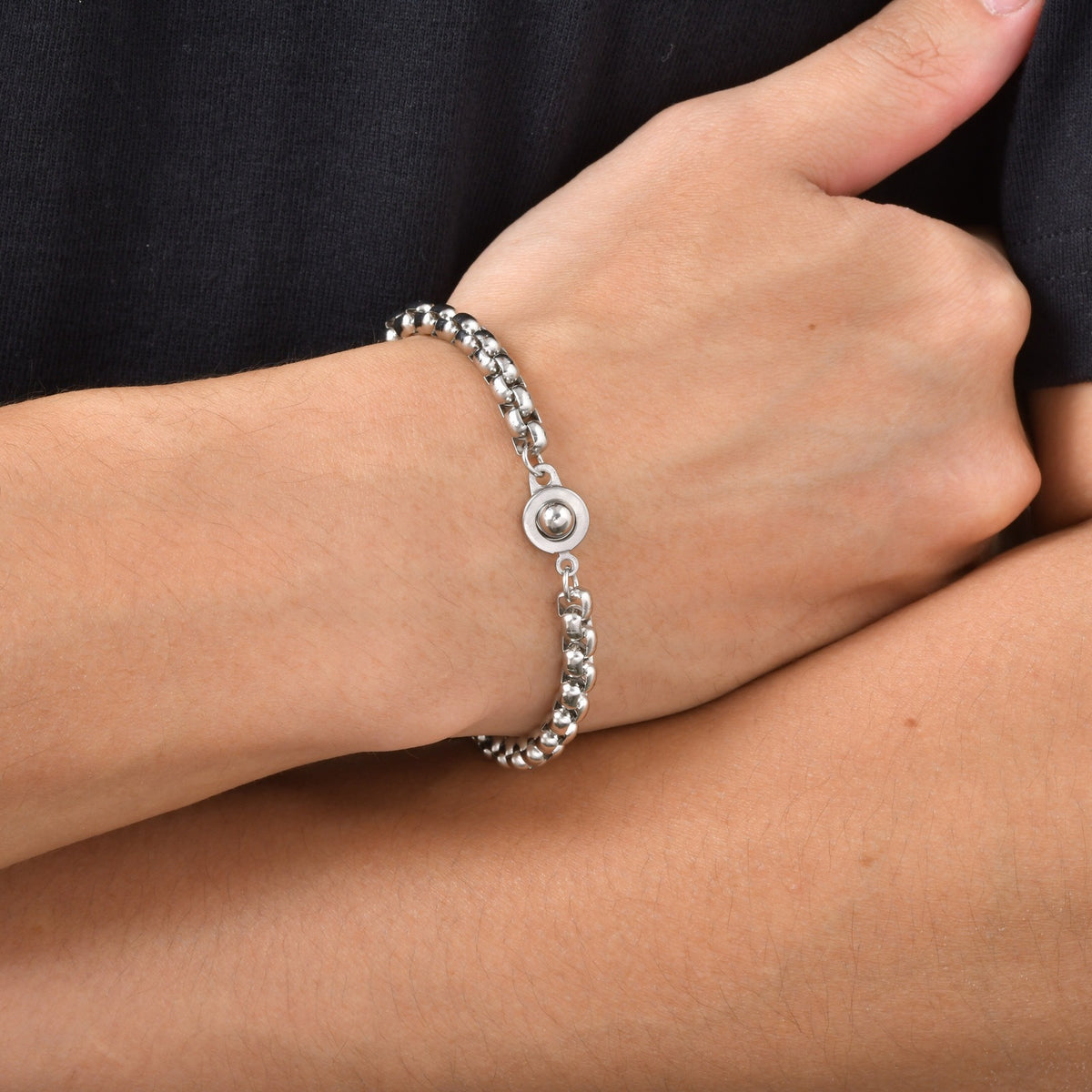 Pearl Stainless Steel Bracelet for Men