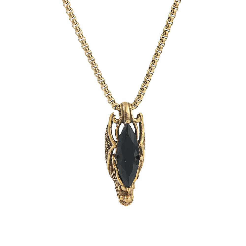 European And American Stainless Steel Dragon Pendant For Men