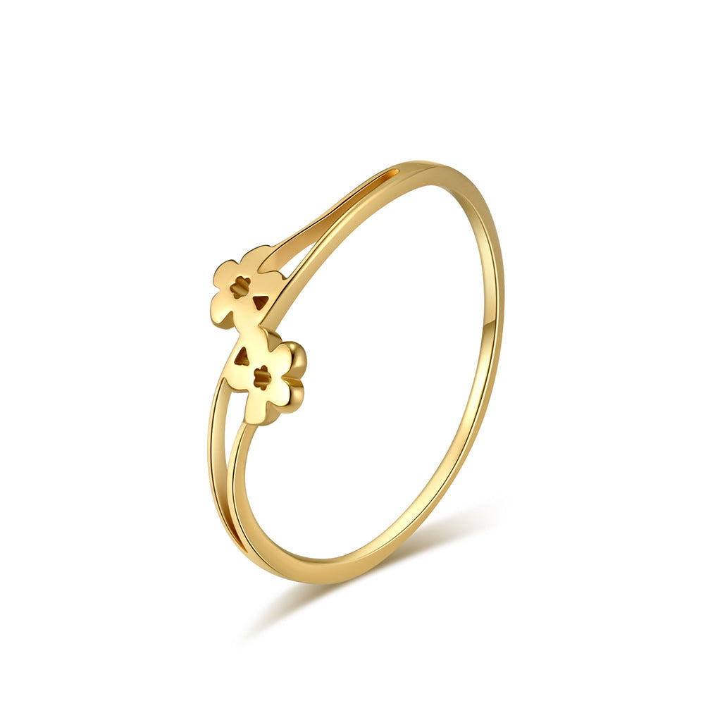 Pastoral Simple Small Daisy Sunflower Ring Elegant Jewelry