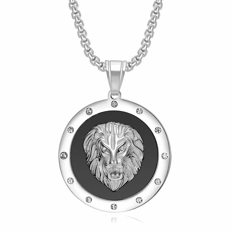 Zircon Necklace – Statement Hip Hop Lion Head