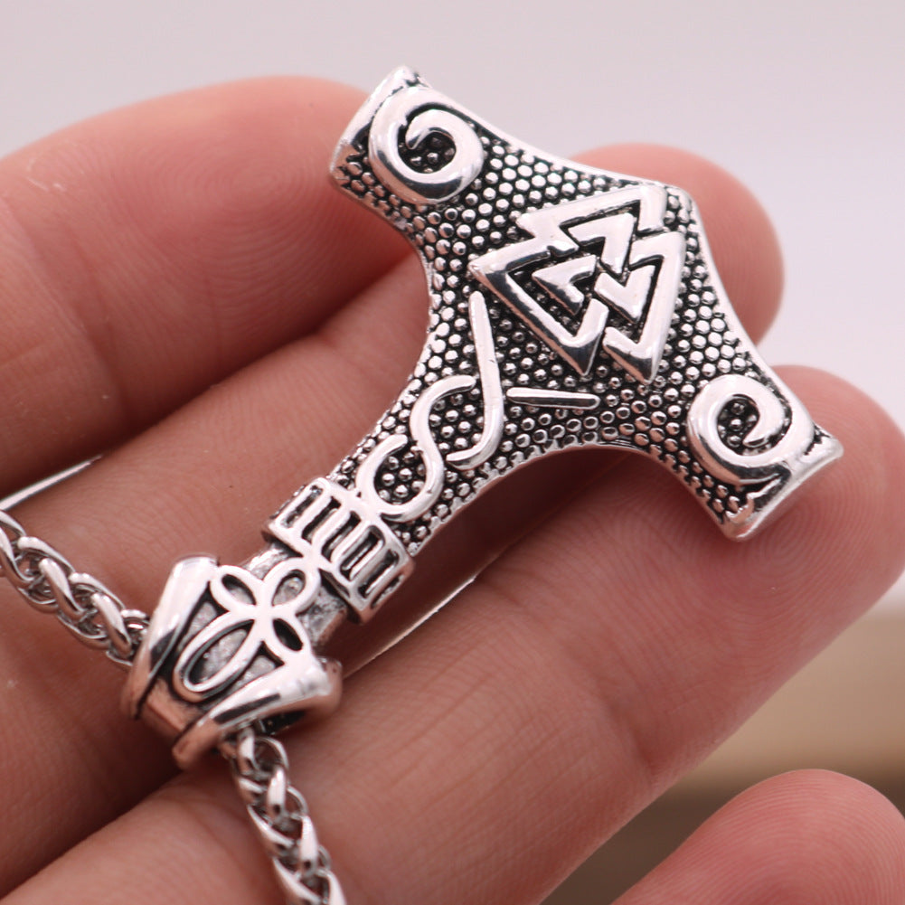 Norse Legacy Thor's Hammer Necklace - Mythical Viking Amulet Jewelry